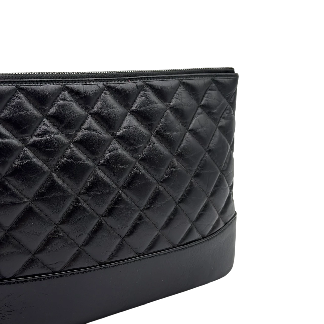 Chanel Clutch Gabrielle aus Leder schwarz