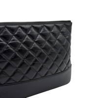 Chanel Clutch Gabrielle aus Leder schwarz