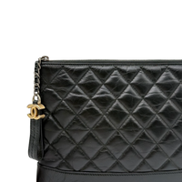 Chanel Clutch Gabrielle aus Leder schwarz