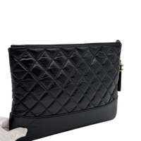 Chanel Clutch Gabrielle aus Leder schwarz