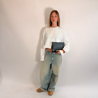 Chanel Clutch Gabrielle aus Leder schwarz
