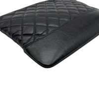 Chanel Clutch Gabrielle aus Leder schwarz