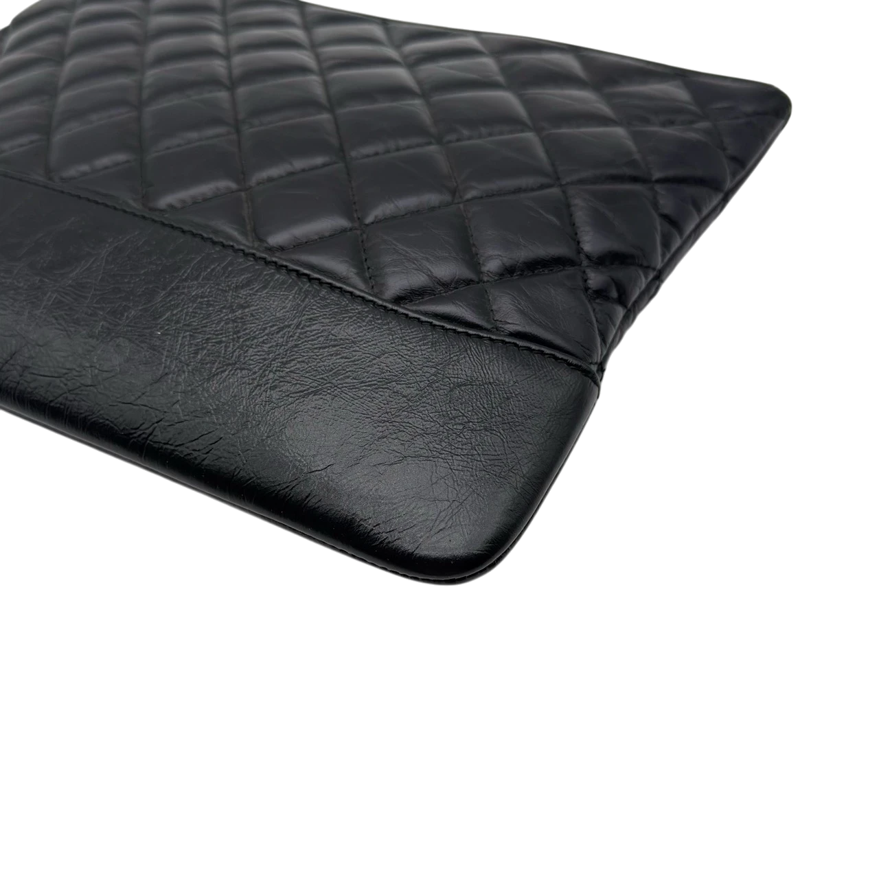 Chanel Clutch Gabrielle aus Leder schwarz