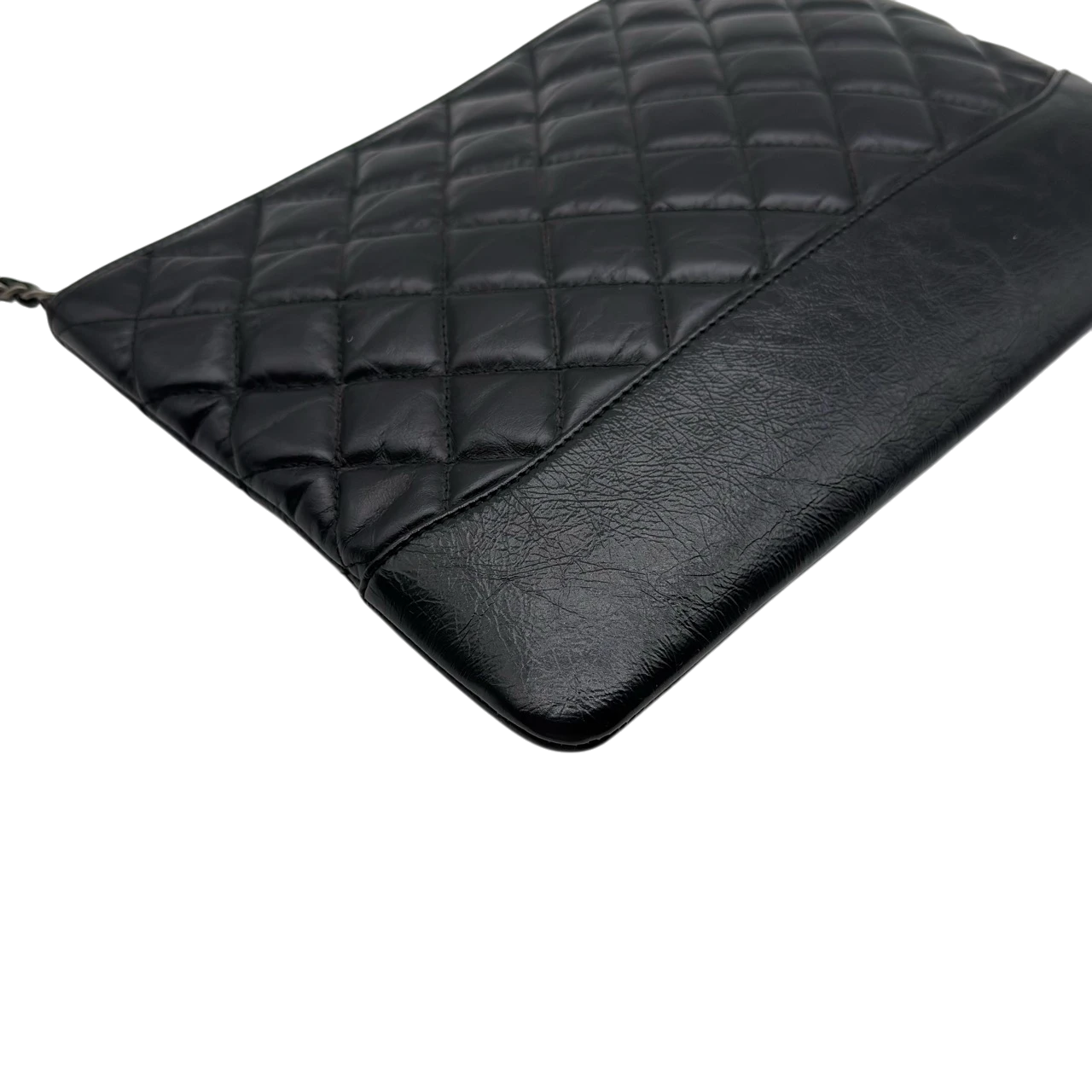 Chanel Clutch Gabrielle aus Leder schwarz
