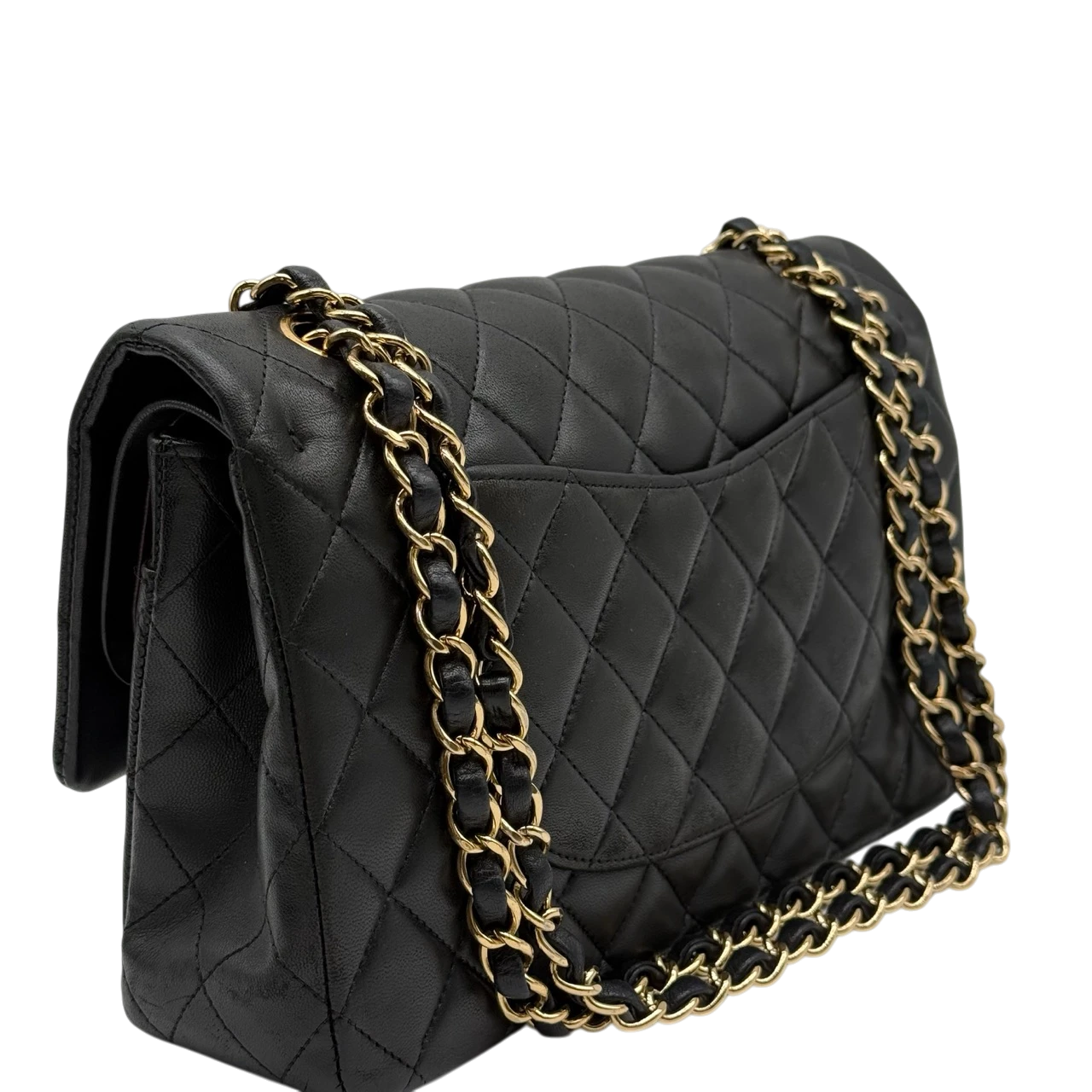 Chanel Handtasche Classic Double Flap bag medium aus Lammleder schwarz