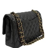 Chanel Handtasche Classic Double Flap bag medium aus Lammleder schwarz