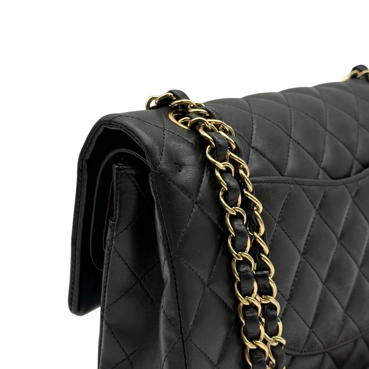 Chanel Handtasche Classic Double Flap bag medium aus Lammleder schwarz