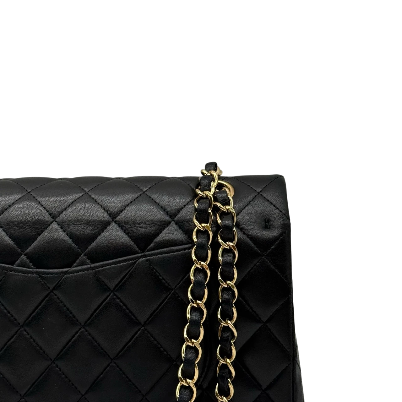 Chanel Handtasche Classic Double Flap bag medium aus Lammleder schwarz
