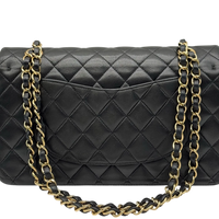 Chanel Handtasche Classic Double Flap bag medium aus Lammleder schwarz