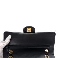Chanel Handtasche Classic Double Flap bag medium aus Lammleder schwarz