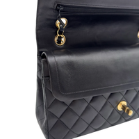 Chanel Handtasche Classic Double Flap bag medium aus Lammleder schwarz