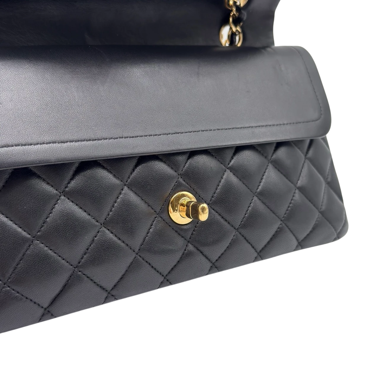 Chanel Handtasche Classic Double Flap bag medium aus Lammleder schwarz