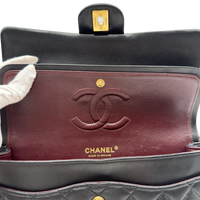 Chanel Handtasche Classic Double Flap bag medium aus Lammleder schwarz