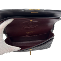 Chanel Handtasche Classic Double Flap bag medium aus Lammleder schwarz
