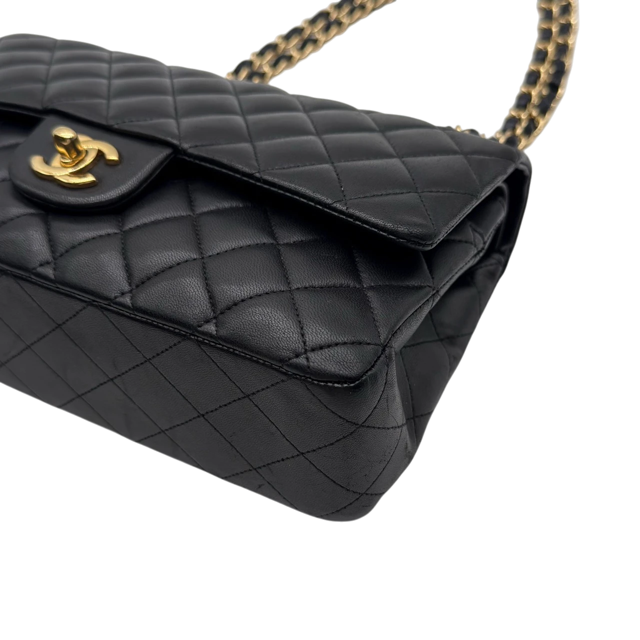 Chanel Handtasche Classic Double Flap bag medium aus Lammleder schwarz