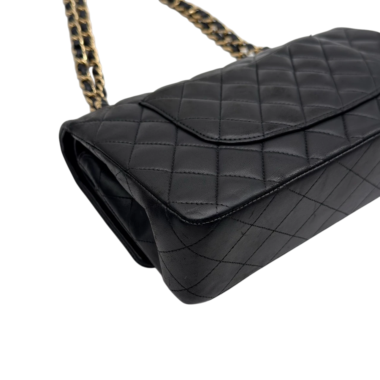 Chanel Handtasche Classic Double Flap bag medium aus Lammleder schwarz