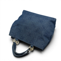 Chanel Handbag Coco Mark Chain Tote Denim