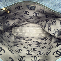 Chanel Handbag Coco Mark Chain Tote Denim