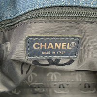 Chanel Handbag Coco Mark Chain Tote Denim