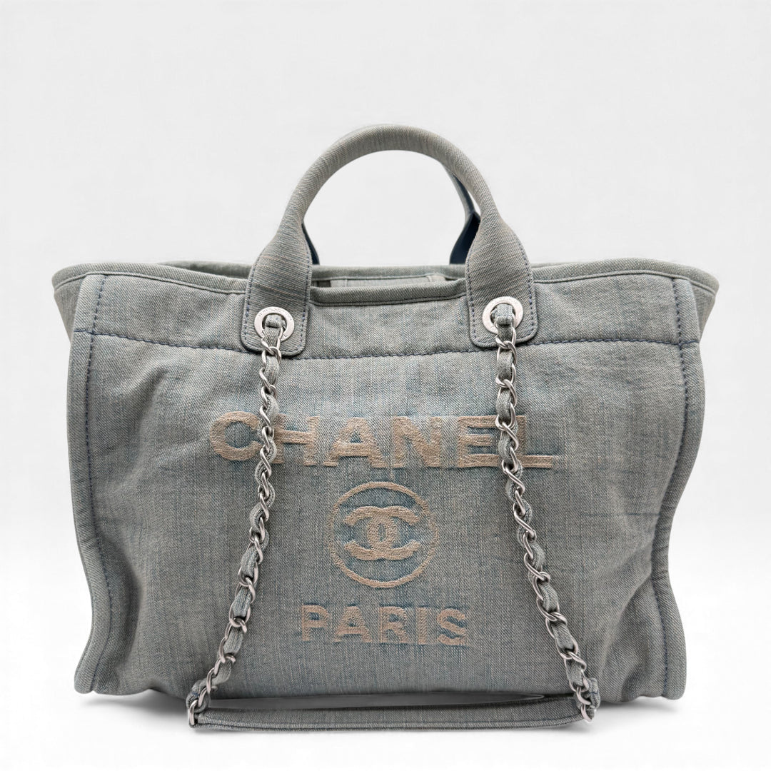 Chanel Deauville Denim Tote Bag