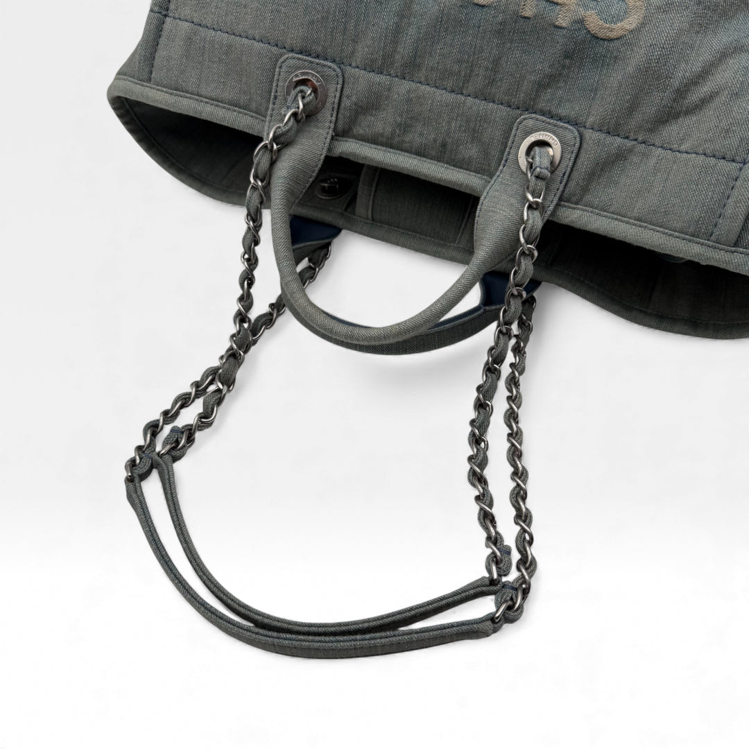 Chanel Deauville Denim Tote Bag
