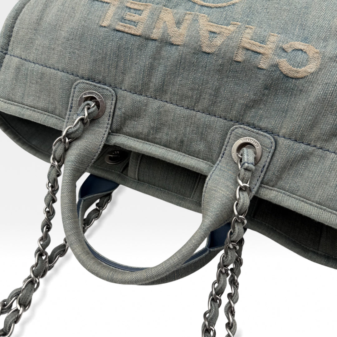 Chanel Deauville Denim Tote Bag