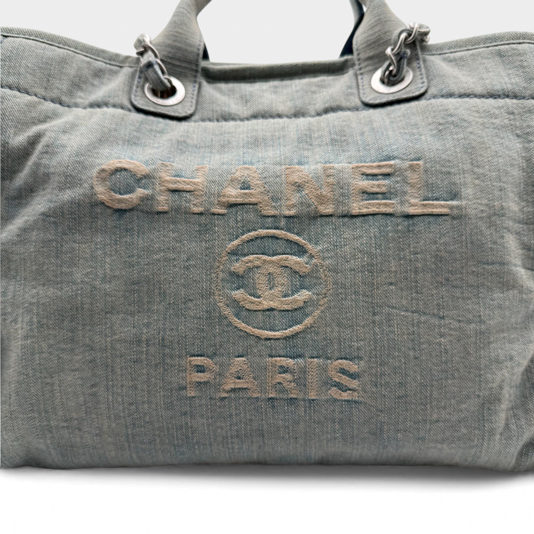 Chanel Deauville Denim Tote Bag