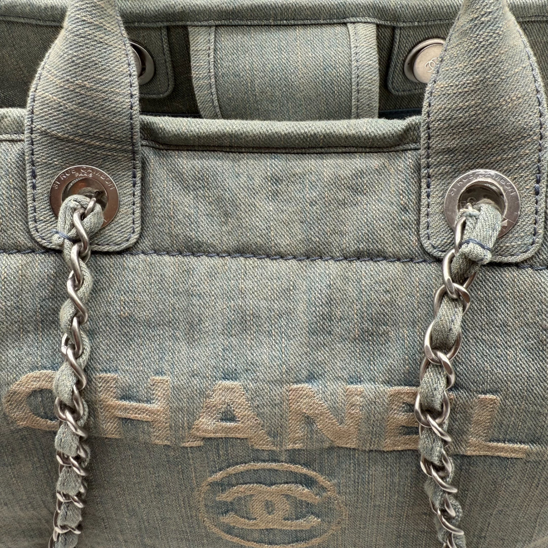 Chanel Deauville Denim Tote Bag