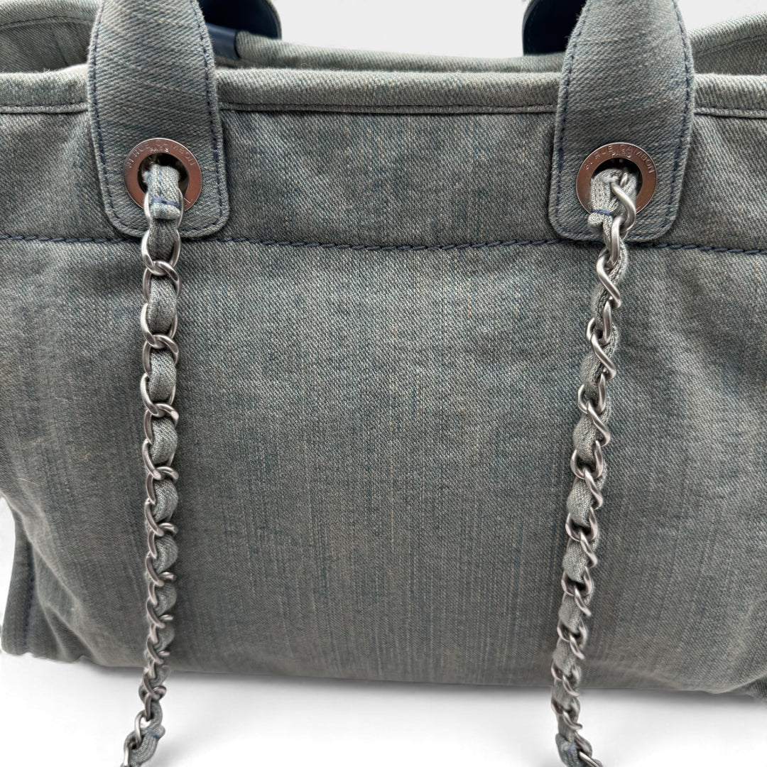 Chanel Deauville Denim Tote Bag