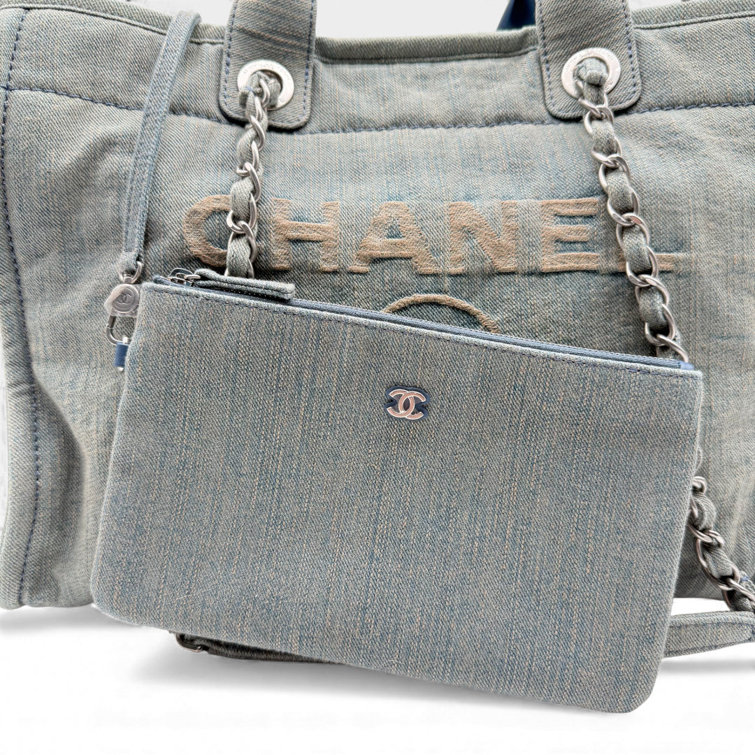 Chanel Deauville Denim Tote Bag