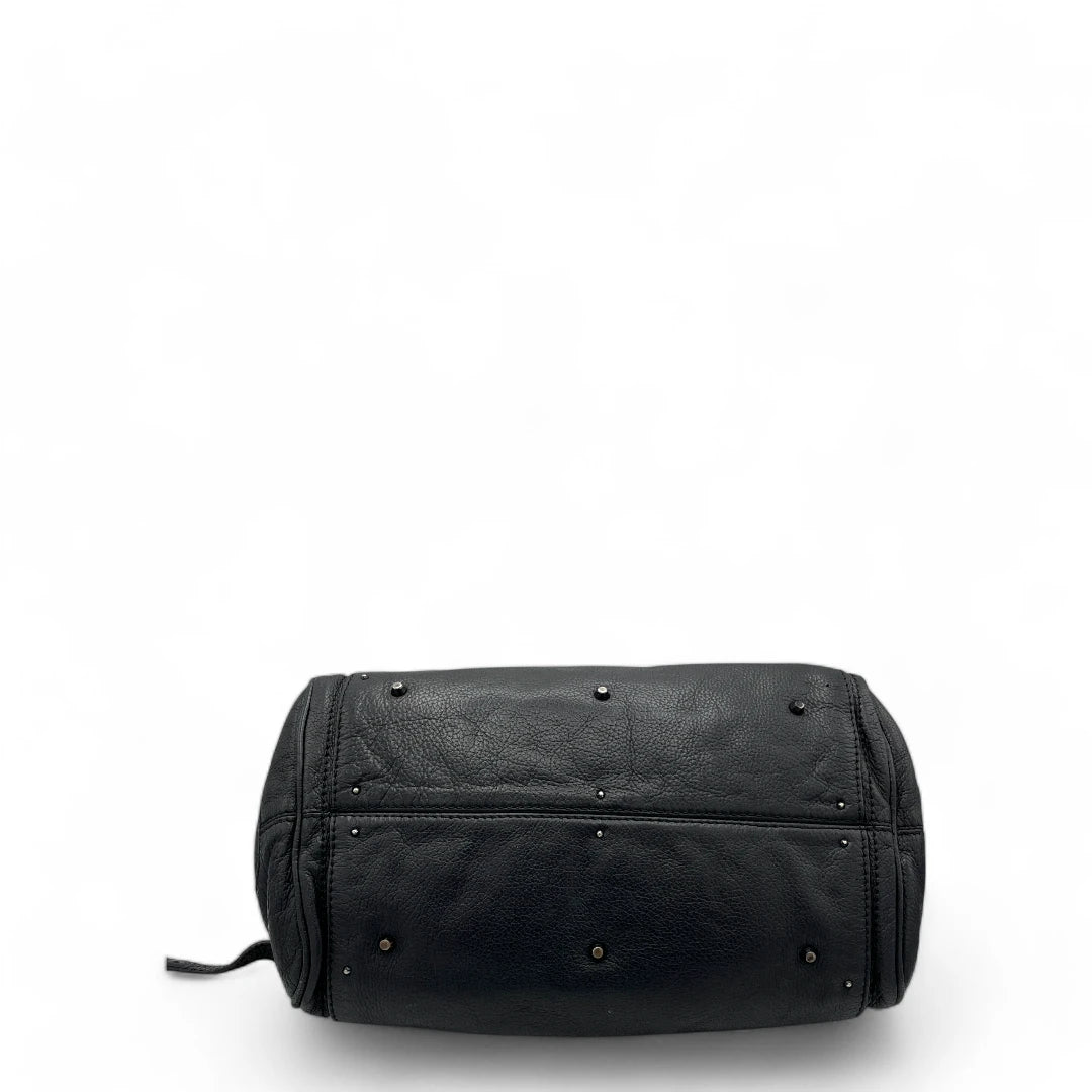 Chloé Handtasche Paddington schwarze Hardware aus Leder schwarz