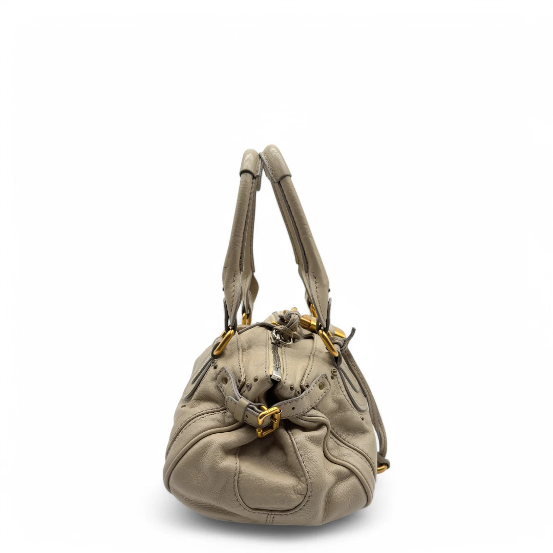 Chloé Handtasche Paddington beige / hellgrau