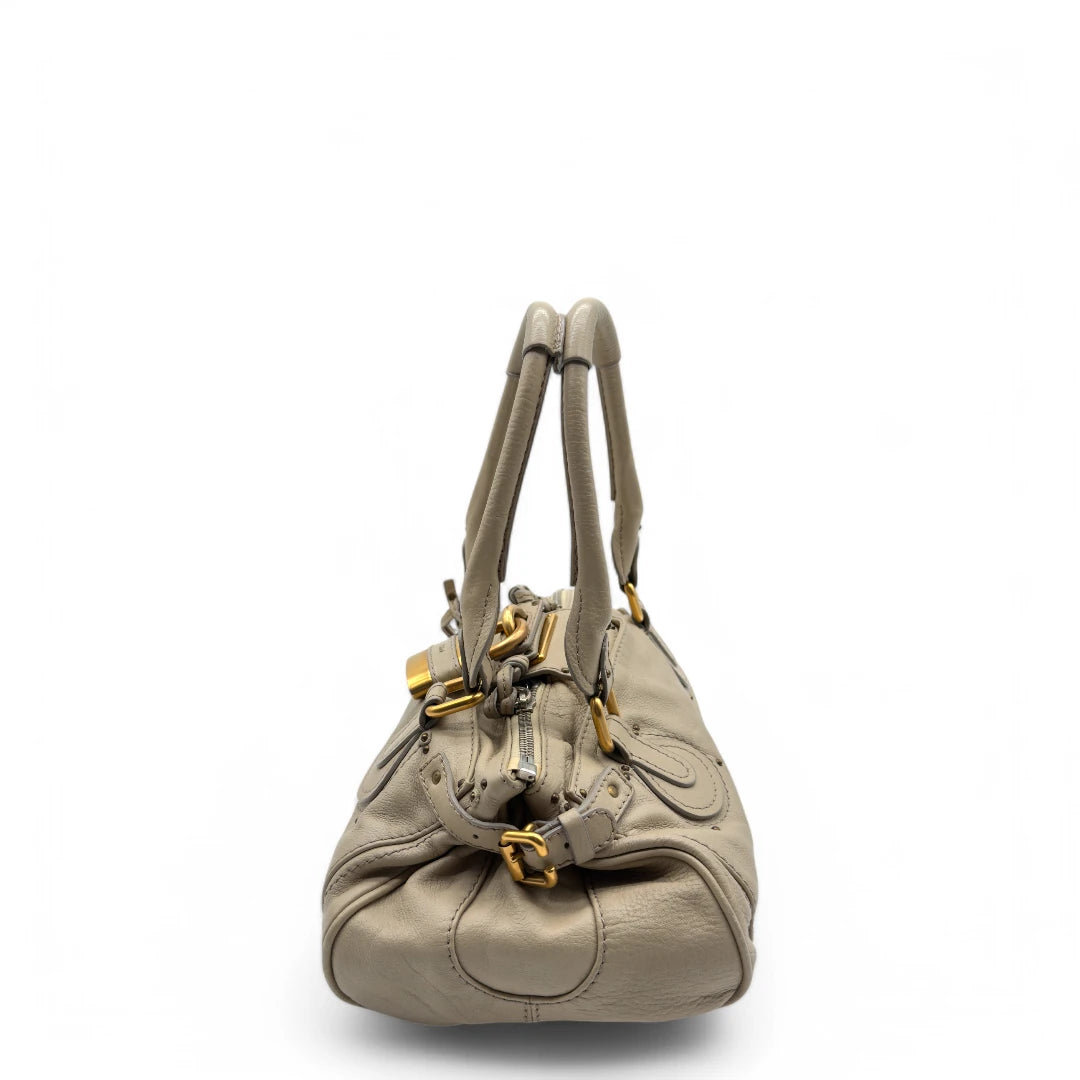 Chloé Handtasche Paddington beige / hellgrau