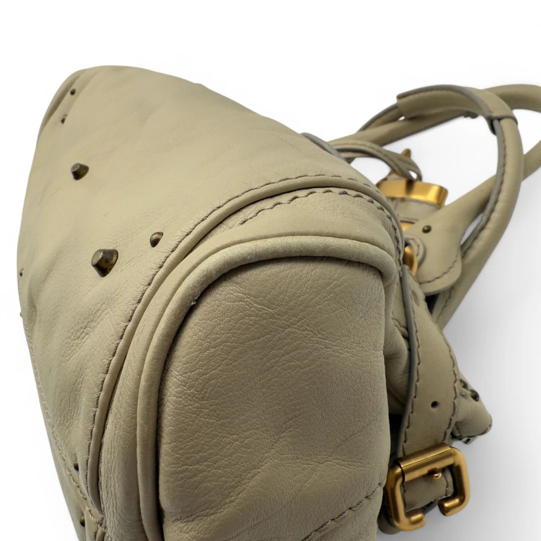 Chloé Handtasche Paddington beige / hellgrau