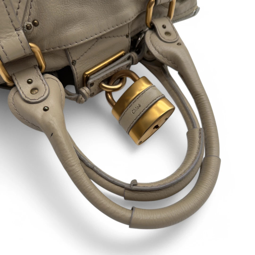 Chloé Handtasche Paddington beige / hellgrau
