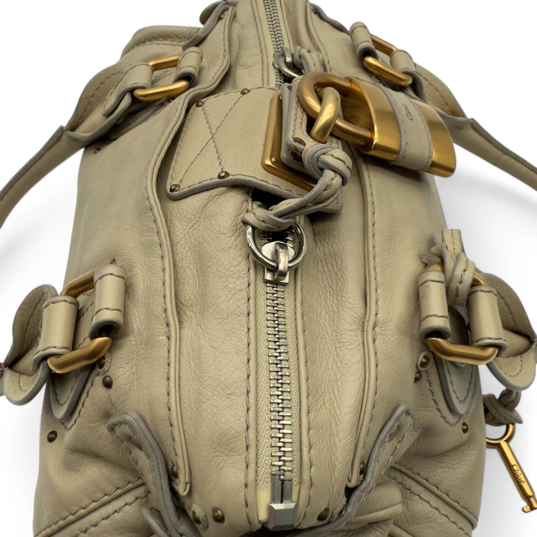 Chloé Handtasche Paddington beige / hellgrau