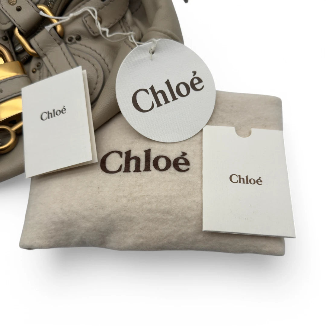 Chloé Handtasche Paddington beige / hellgrau
