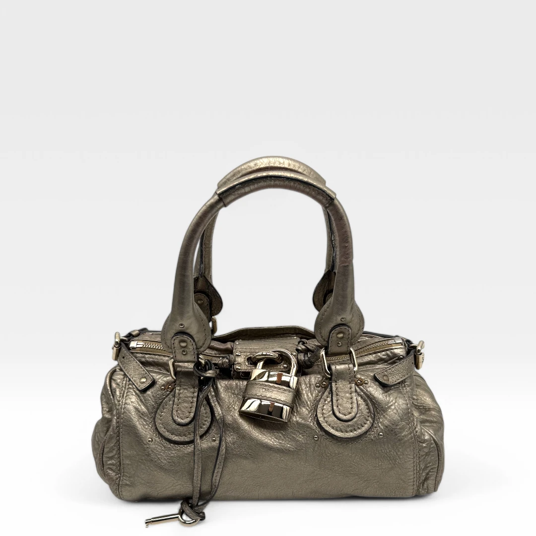 Chloé Handtasche Paddington metallic gold