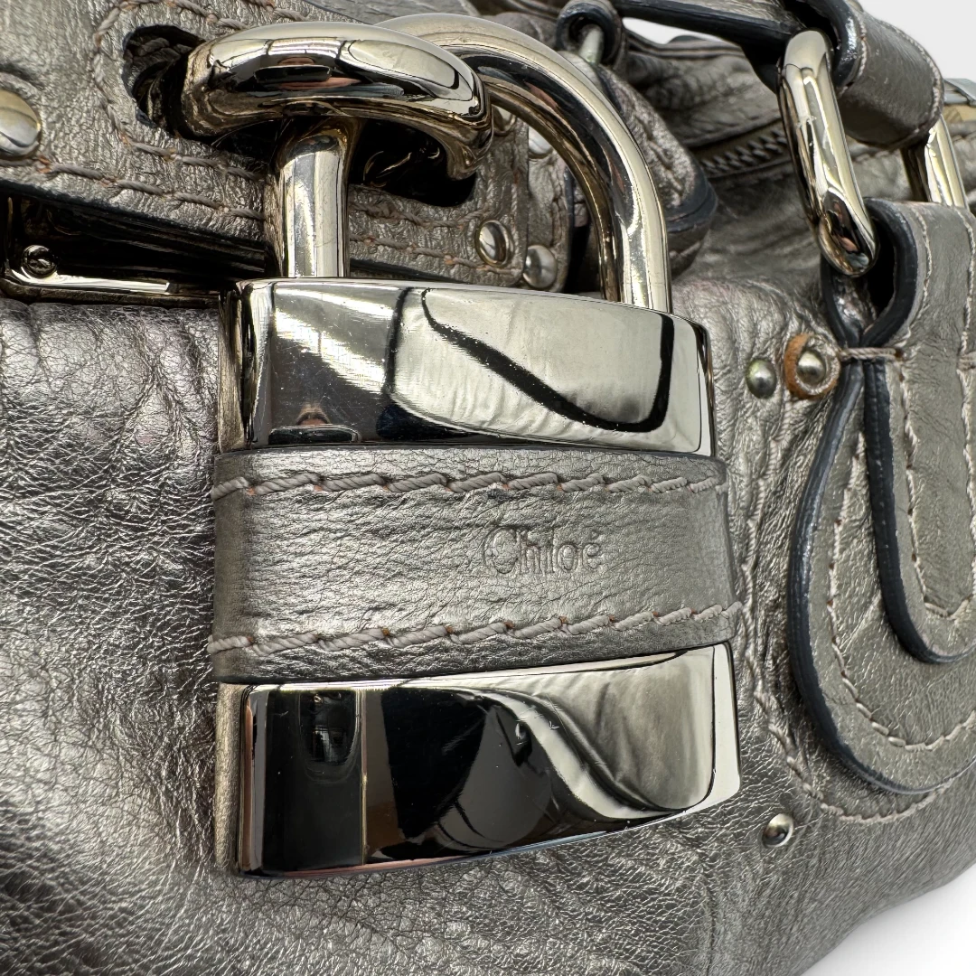 Chloé Handtasche Paddington metallic gold