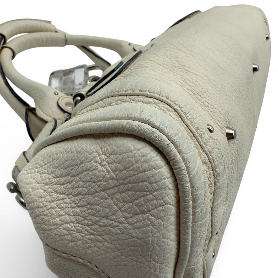 Chloé Paddington handbag in white leather