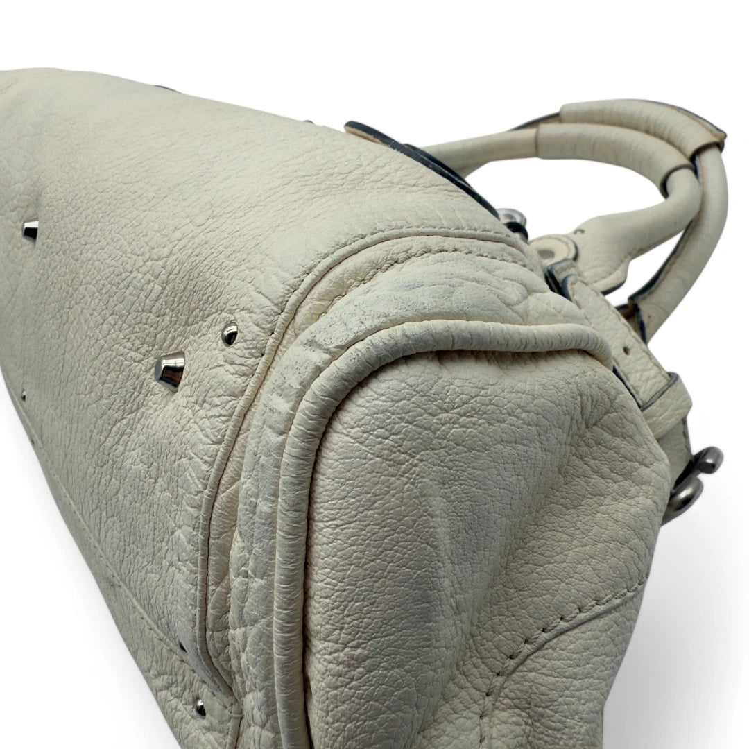 Chloé Paddington handbag in white leather
