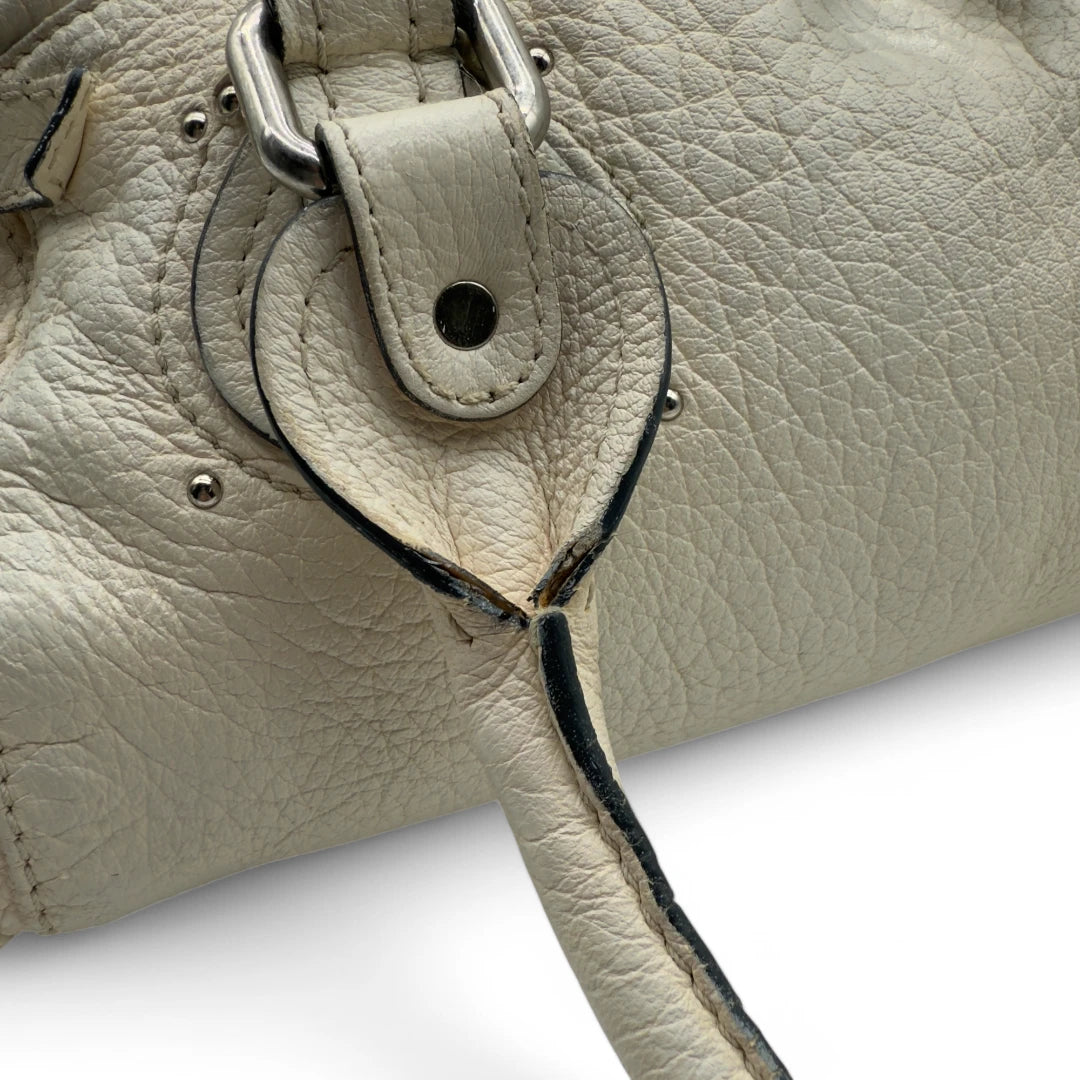 Chloé Paddington handbag in white leather