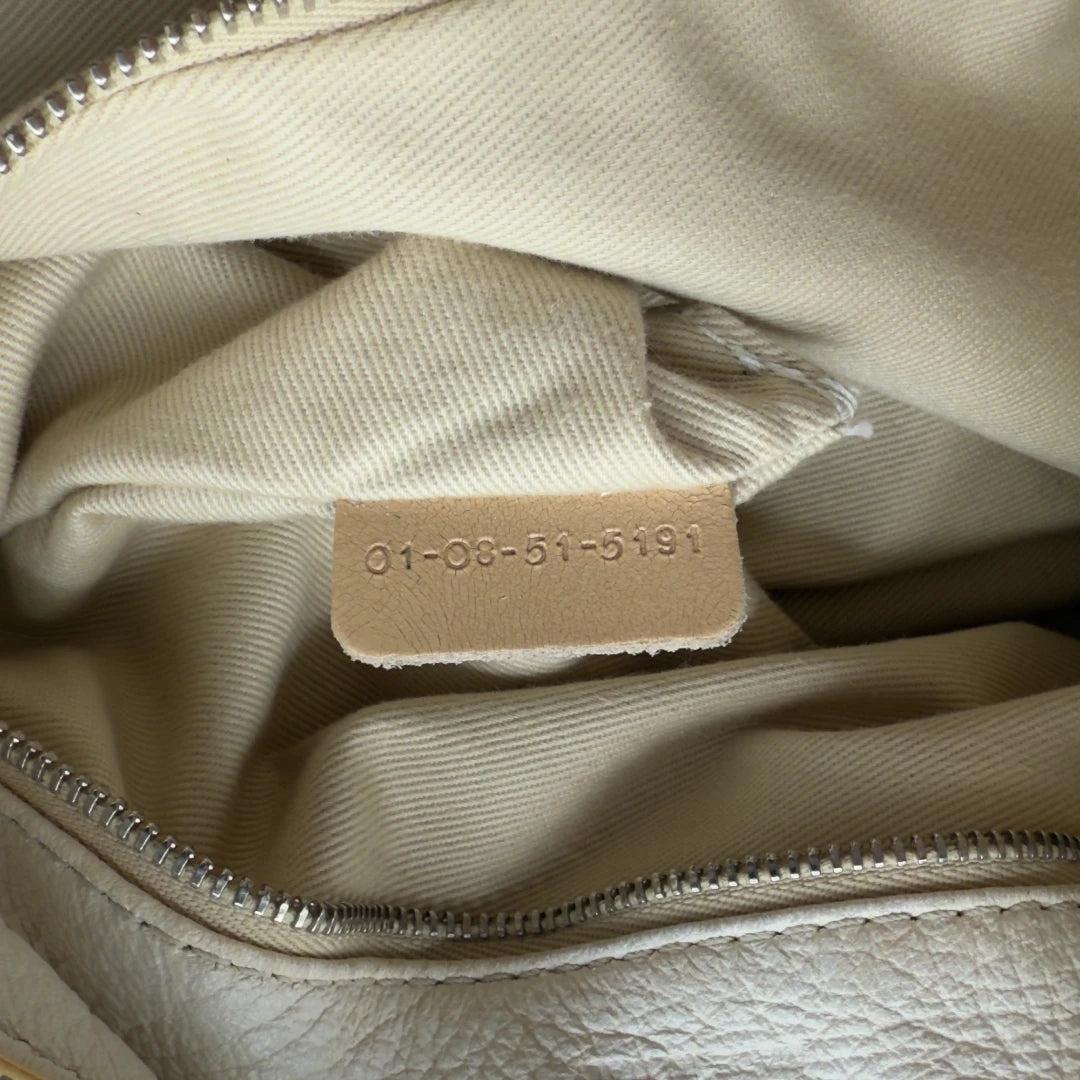Chloé Paddington handbag in white leather