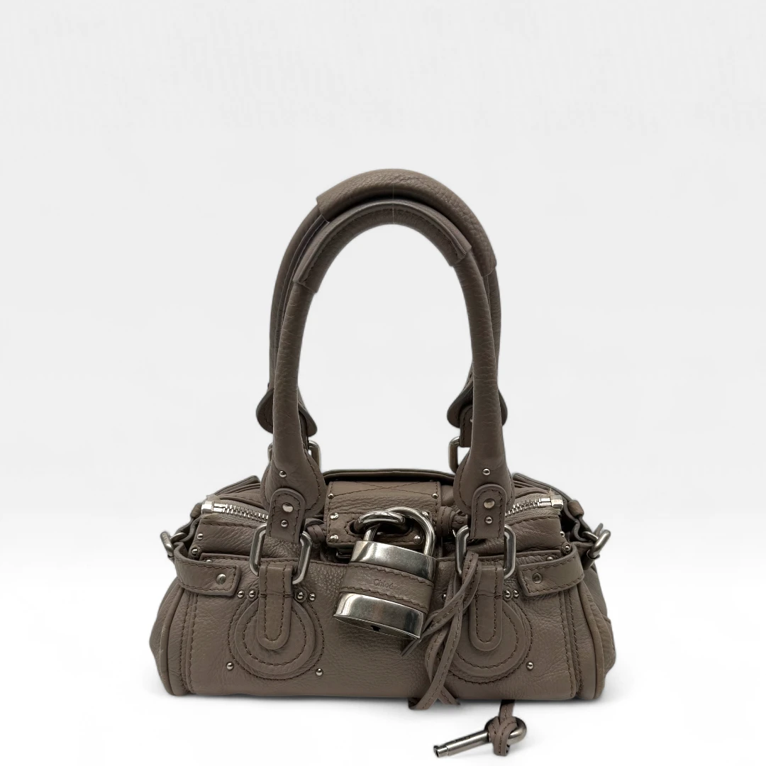 Chloé Paddington mini grey handbag