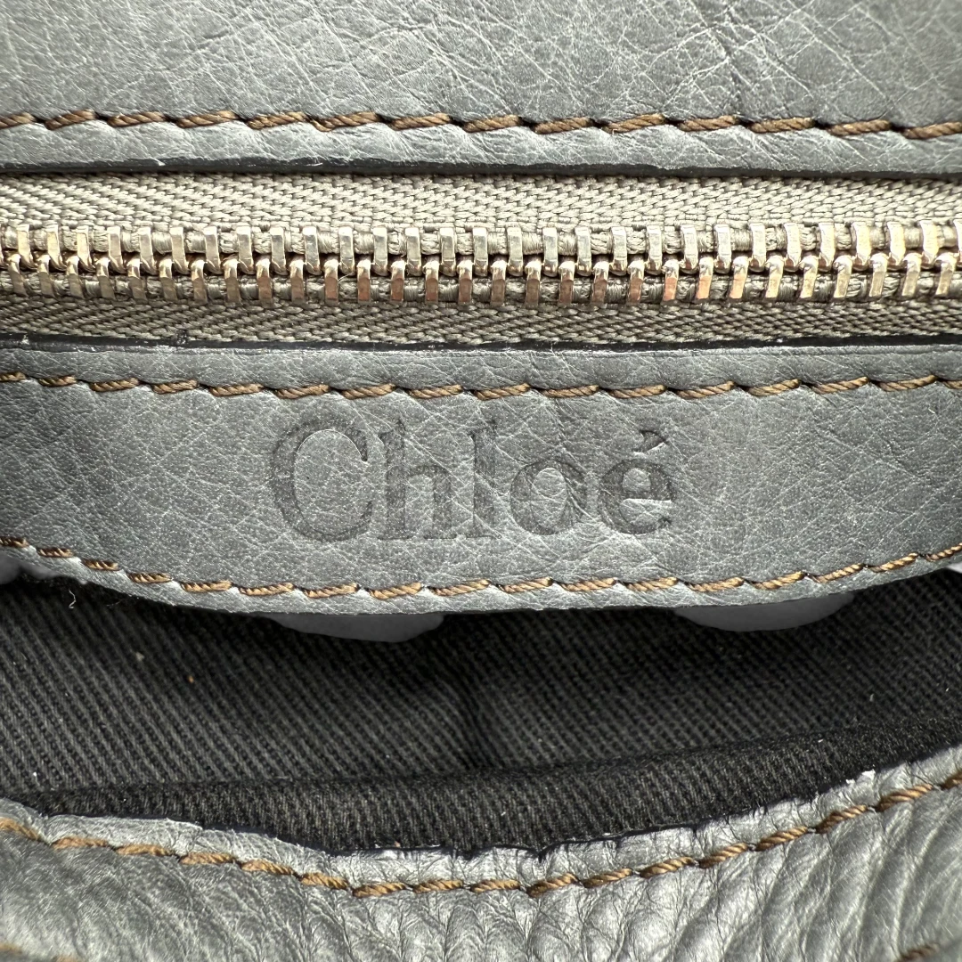 Chloé Handtasche Paddington mini aus Leder grau
