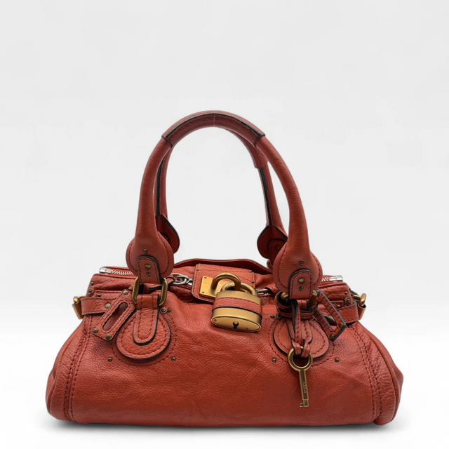 Chloé Handtasche Paddington aus Leder orange