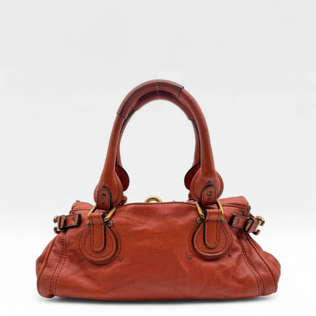 Chloé Handtasche Paddington aus Leder orange