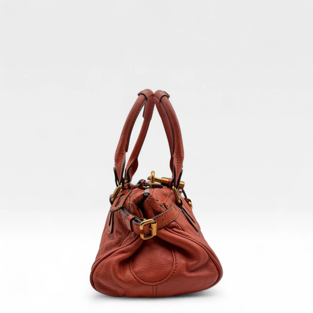 Chloé Handtasche Paddington aus Leder orange