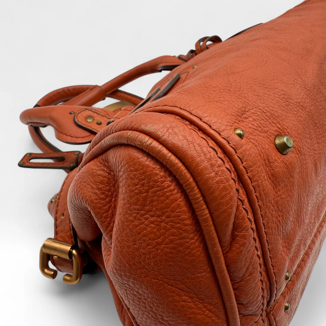 Chloé Handtasche Paddington aus Leder orange