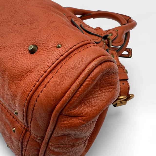 Chloé Handtasche Paddington aus Leder orange
